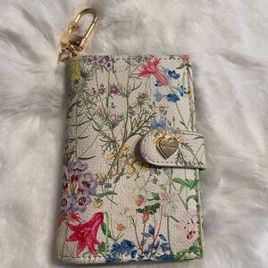 Betsey Johnson Floral Wallet with Gold Accents